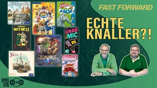 Fast Forward - kurze Brettspiel Tests mit Rising Cultures - Witnerss - Umami - Kilia
