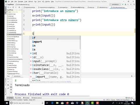 Número divisible entre otro Python Pycharm TIC 4 ESO IES Monterroso ...