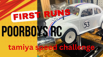 Test runs of the Tamiya mf01x for the poorboys RC 2024 speed challenge