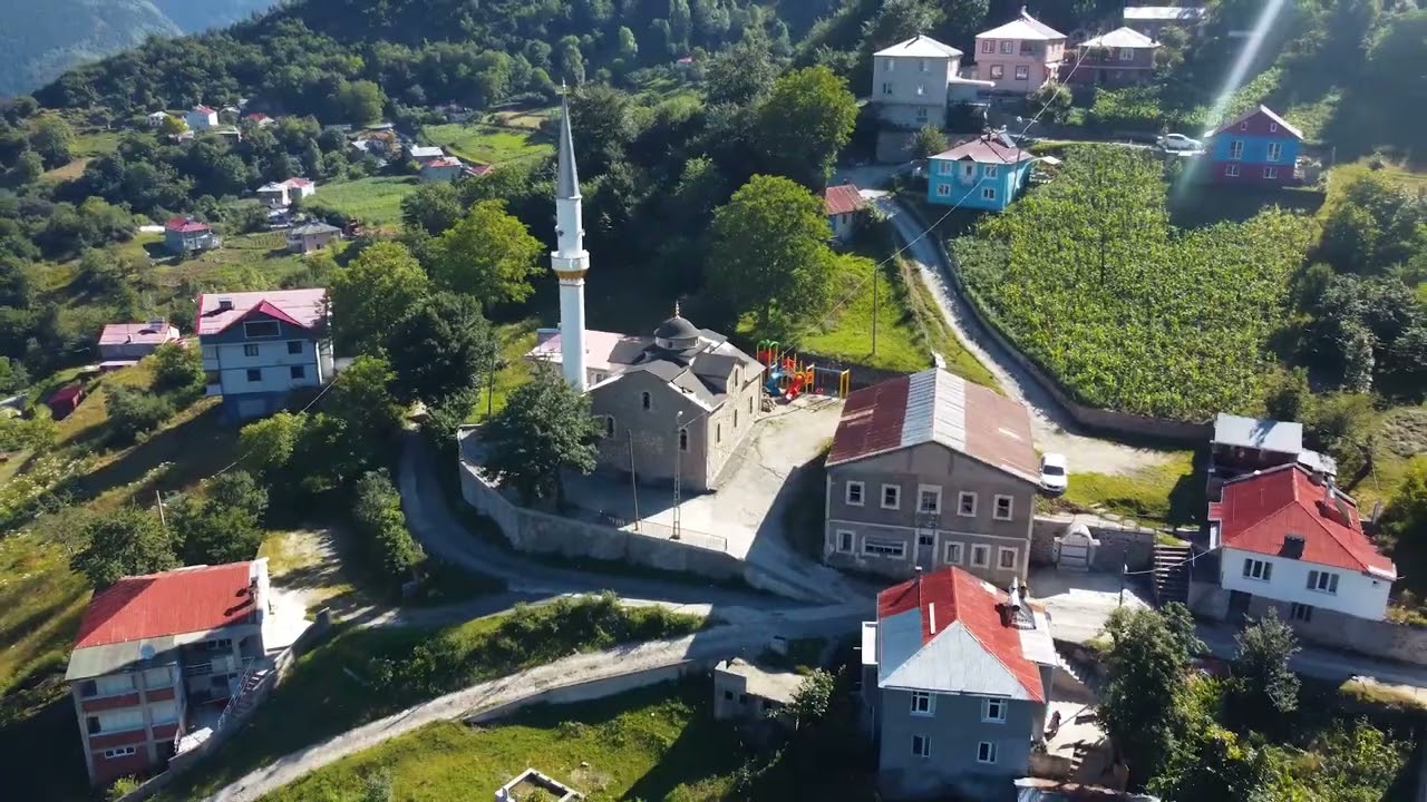 Gürgenagac dron cekimi. Trabzon Macka Gürgenagac köyü ve Himeriksa yaylasi