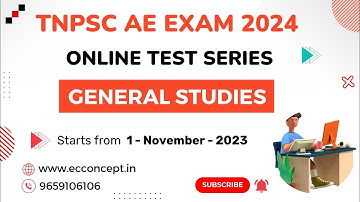 TNPSC AE EXAM | ONLINE TEST BATCH| 40 TESTS & 3250 Questions| Starts from November 1 2023 @ECCONCEPT