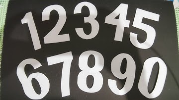 DIY - BASIC LETTER CUTTING/NUMBER CUTTING FROM 1-0 (FOR BEGINNERS)
