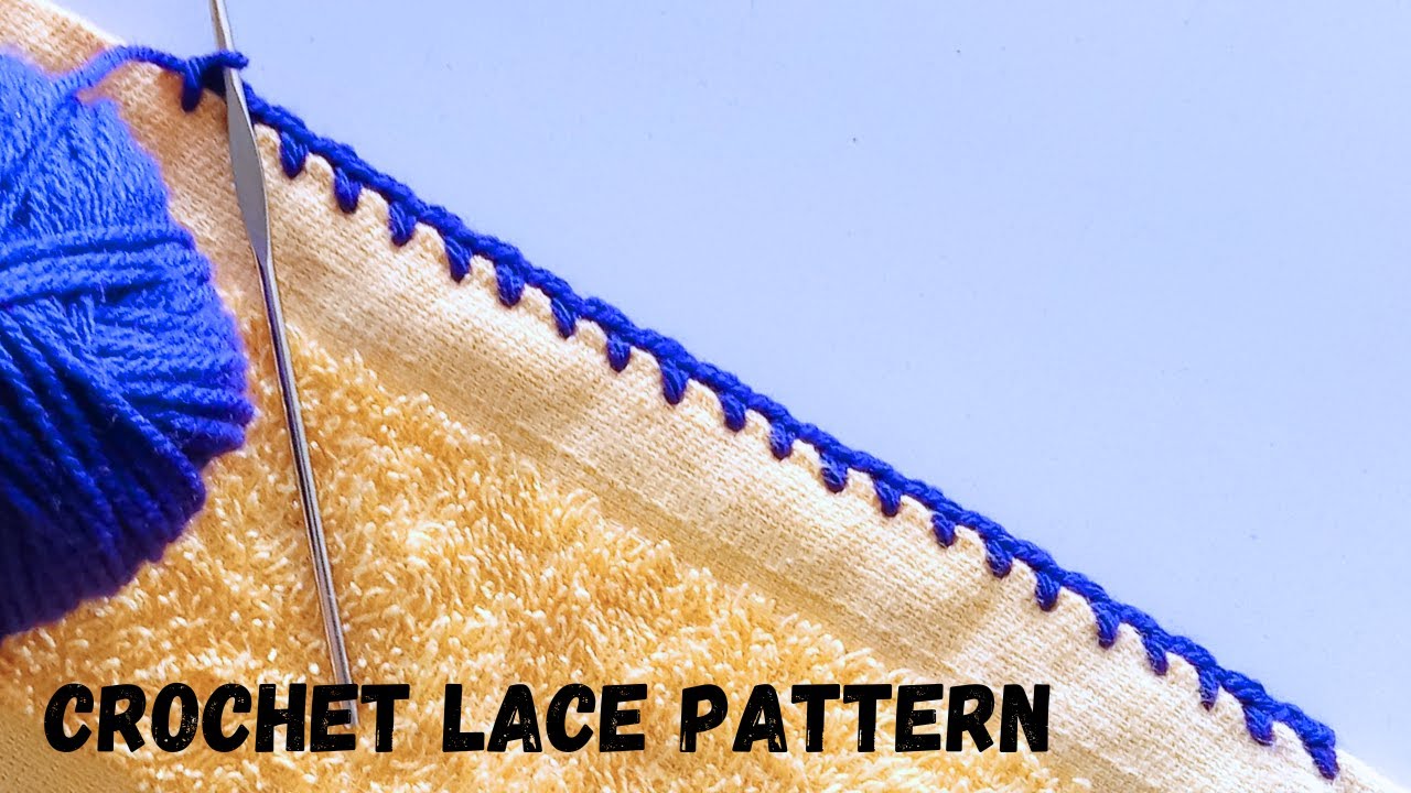 How To Crochet embroidery for beginners✨,,  کوریشیا سے دوپٹے کا بارڈرکیسے بناے👌Crochet lace pattern