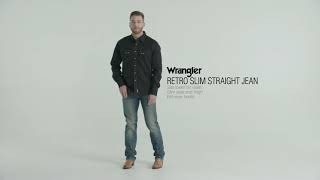 88MWZ Men's Wrangler Retro Slim Straight Leg Jean - YouTube