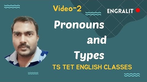 TS TET English Grammar Classes | Pronouns and Types | Engralit | by Balaji | Video-2 |