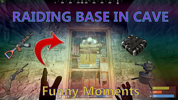 Raiding My Neighbour - Base Cave 😂😂 Funny Moments 😂 RUST