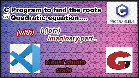 C Program to find the roots of quadratic equation |C programming| quadratic equation | Govind Gupta.
