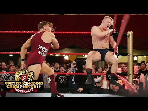 Pete Dunne attacks Tyler Bate before their Finals showdown: WWE United Kingdom Tournament