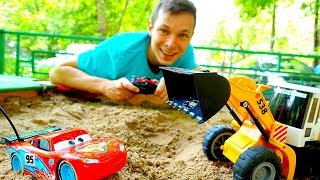 Игры гонки. Тачка Молния Маквин и машинка Фёдора Игры гонки. Тачка Молния Маквин и машинка Фёдора