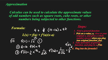 [Calculus][Cal I]-Linear Approximation-Beginner Example Video