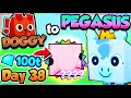 Doggy ➜ PEGASUS (Day 38) 💎100T GEM VALUE!! (Pet Simulator X Roblox)