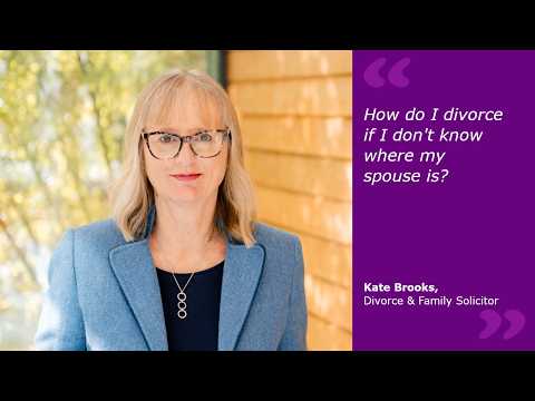 How to... Divorce if your spouse is missing