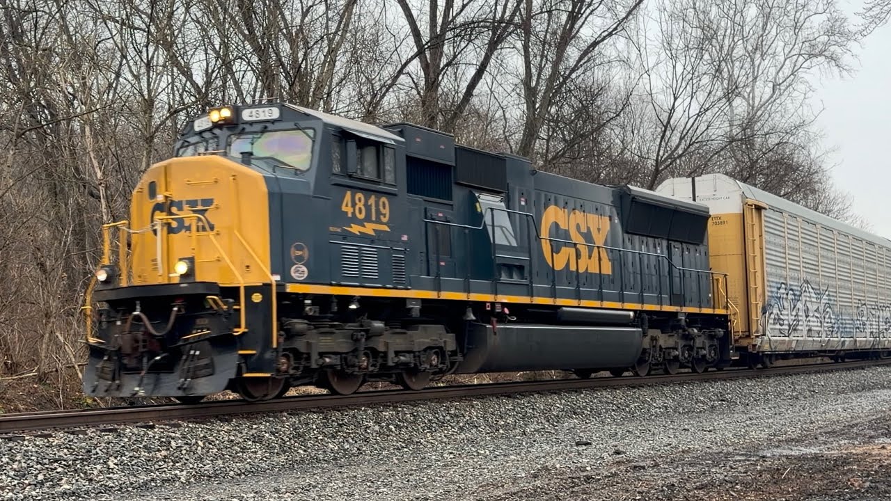 CSX MAC leads Intermodal Freight Train | Ijamsville MD 3/6/2026