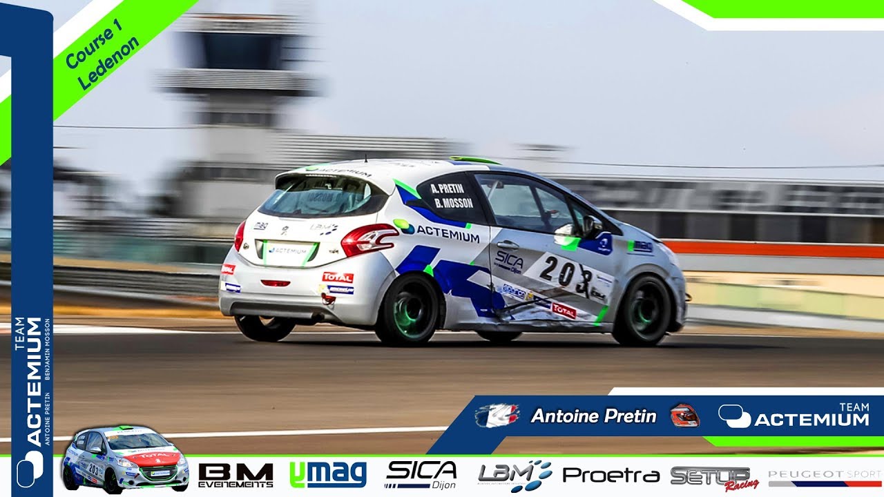 Ledenon 2017 Course 1 - 208 Racing Cup - Antoine Pretin P7/P7