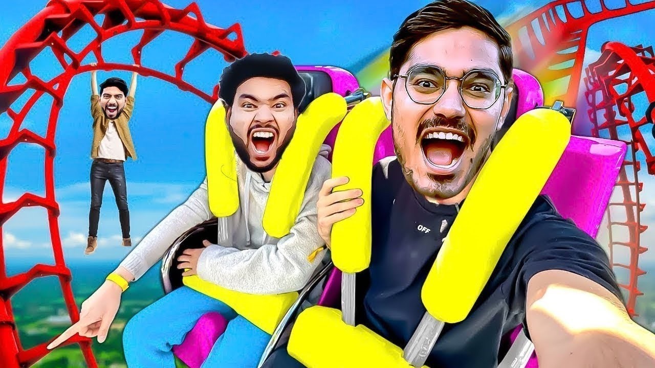 Finally! Roller Coster For First Time🤯   जब ऊपर गया तो दिल दहल गया  Crazy XYZ