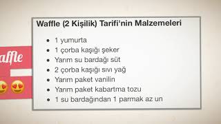 Pratik ve Lezzetli WAFFLE (2 kişilik)