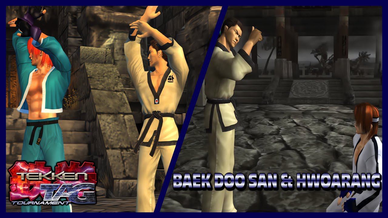 TEKKEN TAG TOURNAMENT [PS2] Arcade Mode – Baek Doo San & Hwoarang Gameplay [4K 60FPS]
