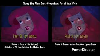 Disney's Sing Along Songs: Princess Vol. 1: Once Upon A Dream Comparison Pt 2