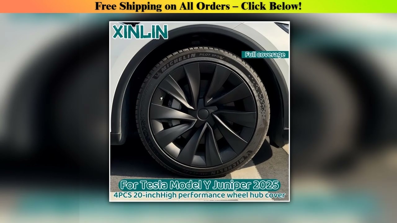 4PCS Wheel Hub Cap For Tesla Model Y Juniper 19Inch/20 Inch 2025 Hubcap Performance Replacement