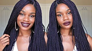 Natural Looking Braided Lace Wig | Sensationnel Senegal  display picture 3