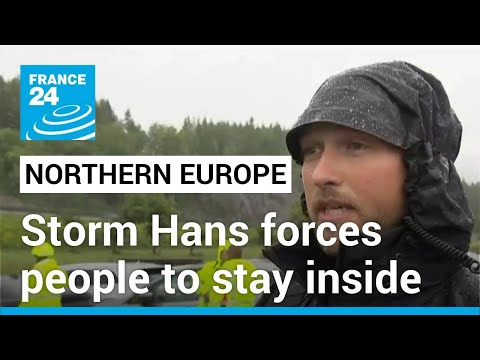 Storm Hans in Northern Europe: People urged to stay inside as strong winds, rain hit Scandinavia