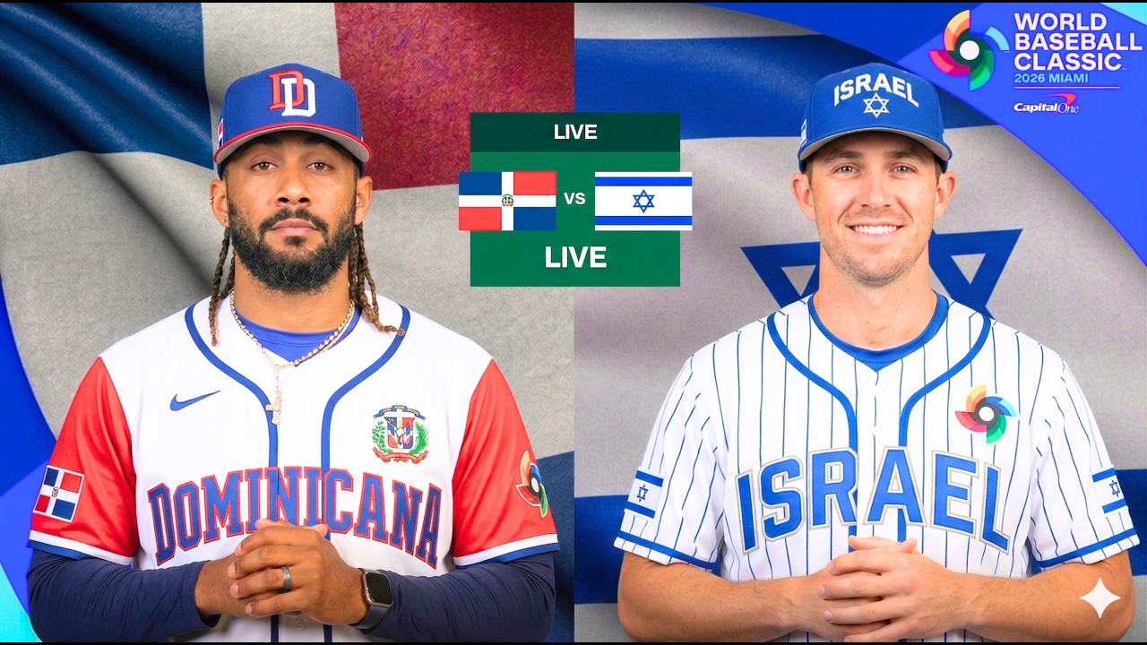 DOMINICANA VS ISRAEL  JUEGO EN VIVO  CLASICO MUNDIAL