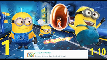 Despicable Me: Minion Rush LEVEL 1-10 Gameplay Walkthrough Part 1 (iOS, Android, PC)