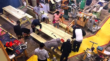 Picnic Table Made in 30 Minutes