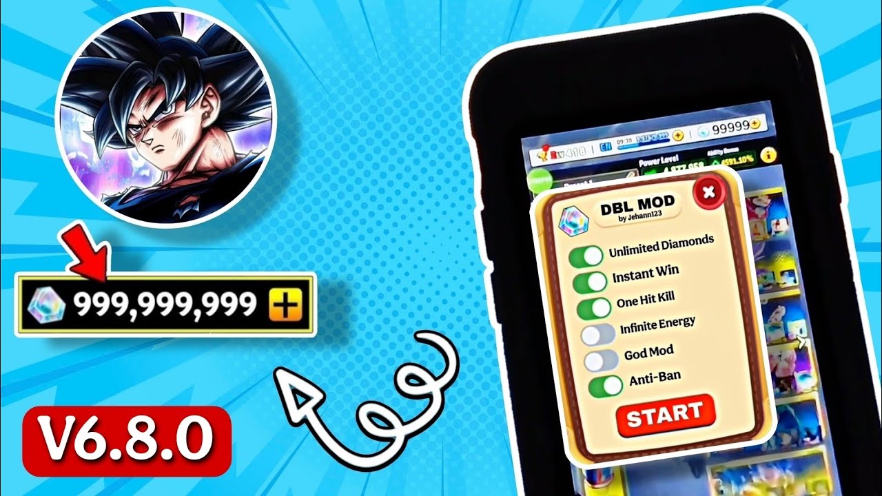 Dragon Ball Legends Mod Apk v6.8.0 | Unlimited Chrono Crystals | Dragon Ball Legends Mod Menu 2025