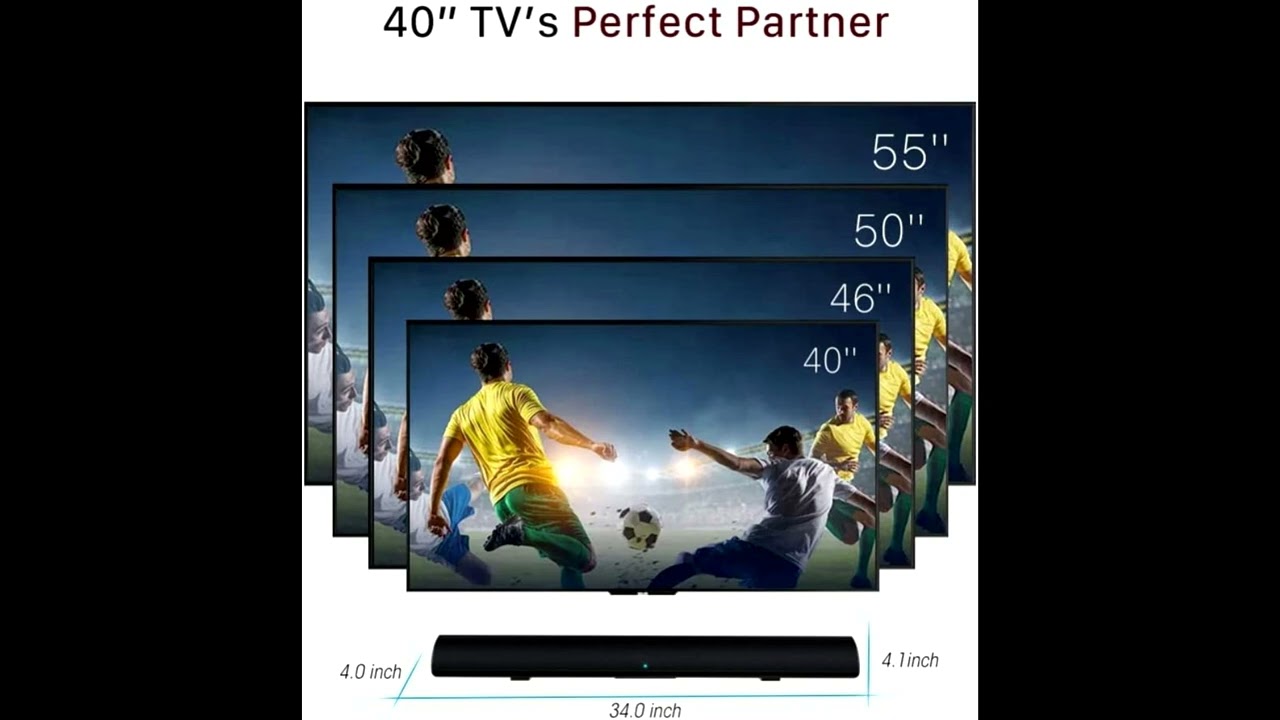 80W TV Soundbar Speaker || design to enhance audio experience