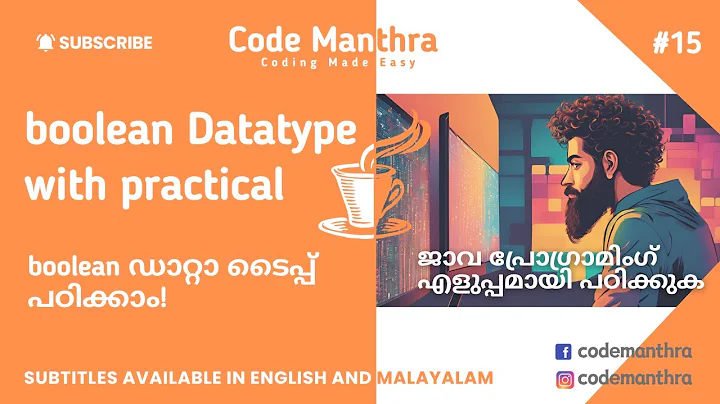 15- Boolean Data Type in Java | Explained with Practical | Malayalam Java Tutorial | Code Manthra