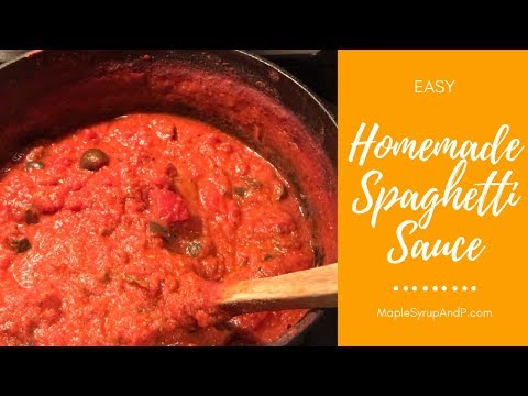 Easy Homemade Spaghetti Sauce