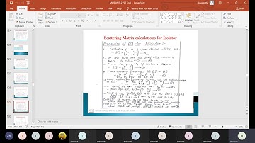 S-MATRIX CALCULATION FOR ISOLATOR