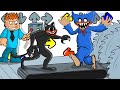 Angry Roo : Huggy Wuggy and Poppy Playtime Characters vs Cartoon Cat - Game animation
