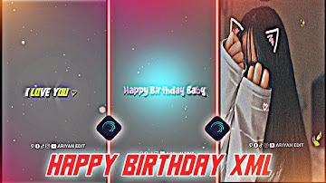 Happy Birthday Xml🥳💫❤️ T R E N D xml | Alight Motion video editing xml preset @AriyanEdit   #preset