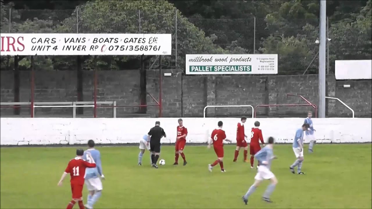 football score Larne 1 Ballymena utd 3