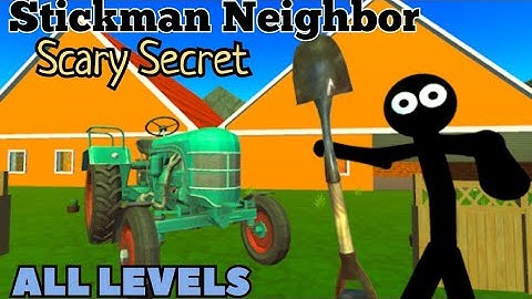Stickman Neighbor Scary Secret - All Levels Full Gameplay