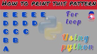 how to print patterns in python using for loop @akprogrammingtutorials7491 @NewIdeasyt