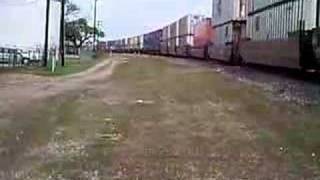 NB UPRR Combo Stacker/TOFC train @ Buda TX