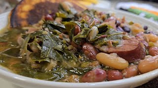15 Bean Soup with  COLLARD GREENS