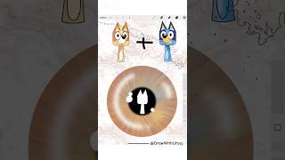 Sprunki Bluey Bingo eye mixing 😍 #sprunki #blueybingo #colormixingmagic #shorts #incredibox