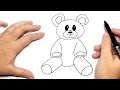 How to draw a bear for kids step by step