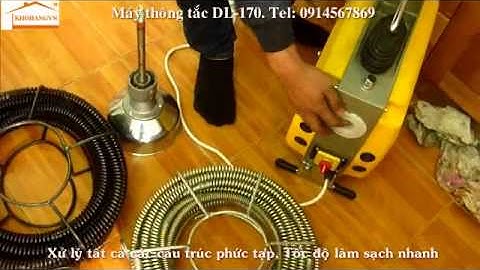 MÁY THÔNG TẮC DL-170 dùng thông tắc bể phốt bằng máy thông tắc lò xo
