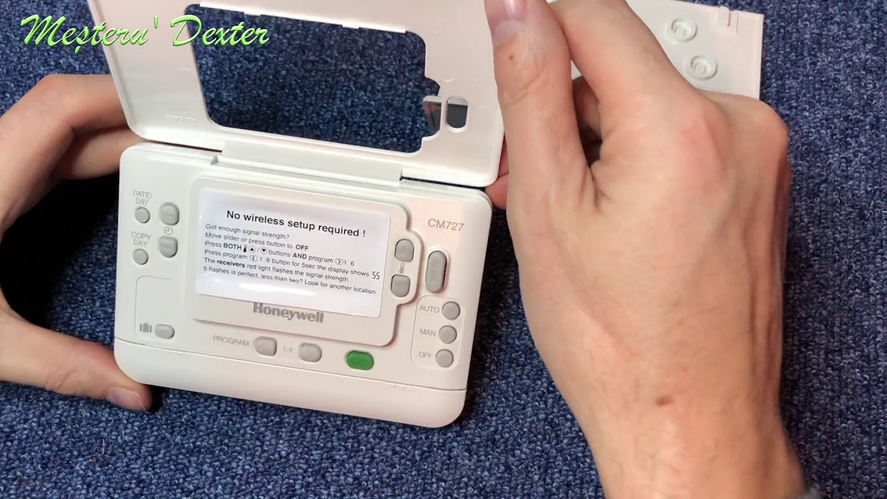 Instalare termostat de camera (Honeywell Chronotherm CM 700RF)