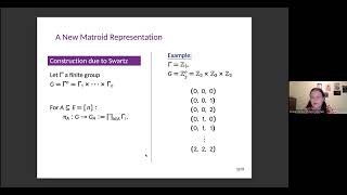 SSC2022 Prairie Wentworth Nice  - Matroids Representable by Nonabelian Groups