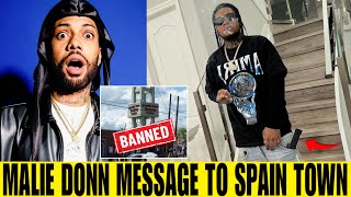 Malie Donn WARNS Skippa About Spain Town | Squash 6ix Boss Use To Send Serious Message