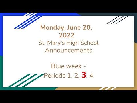 St. Mary's High School 2022 Graduation Ceremony