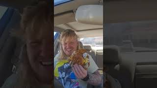 Hot Blonde Eats Chicken Sandwich In Front Of A Live Studio Audience