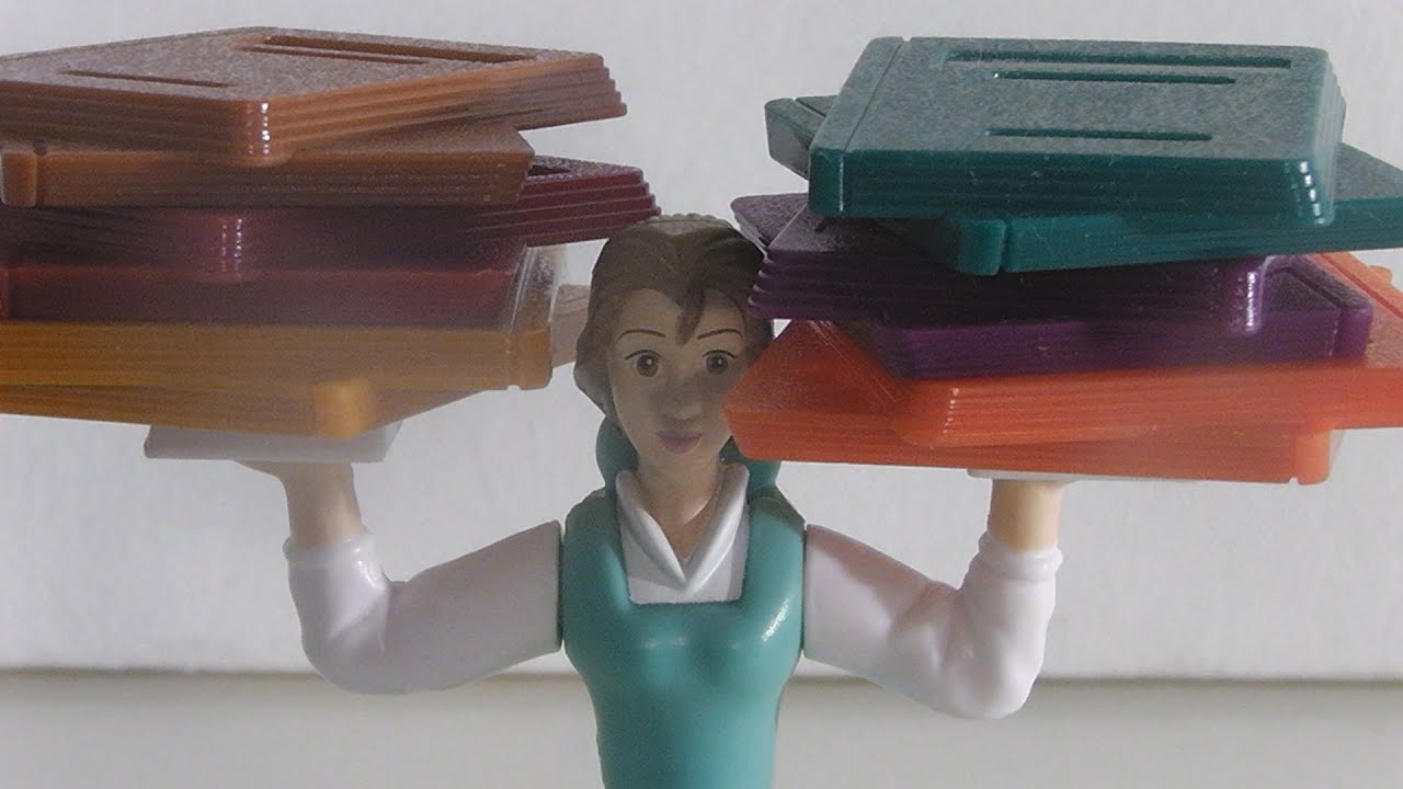 2002 McDonalds Beauty and the Beast Belle toy review YouTube