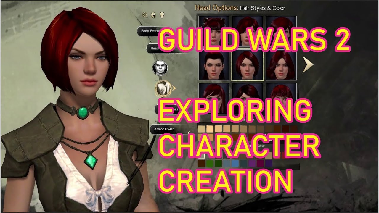 Guild Wars 2 (2020) - Exploring Character Creation Options - YouTube